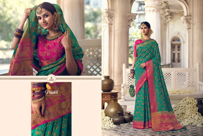 Pankh Ruchi Royal 1 New Designer Fancy Festive Wear Silk Saree Collection